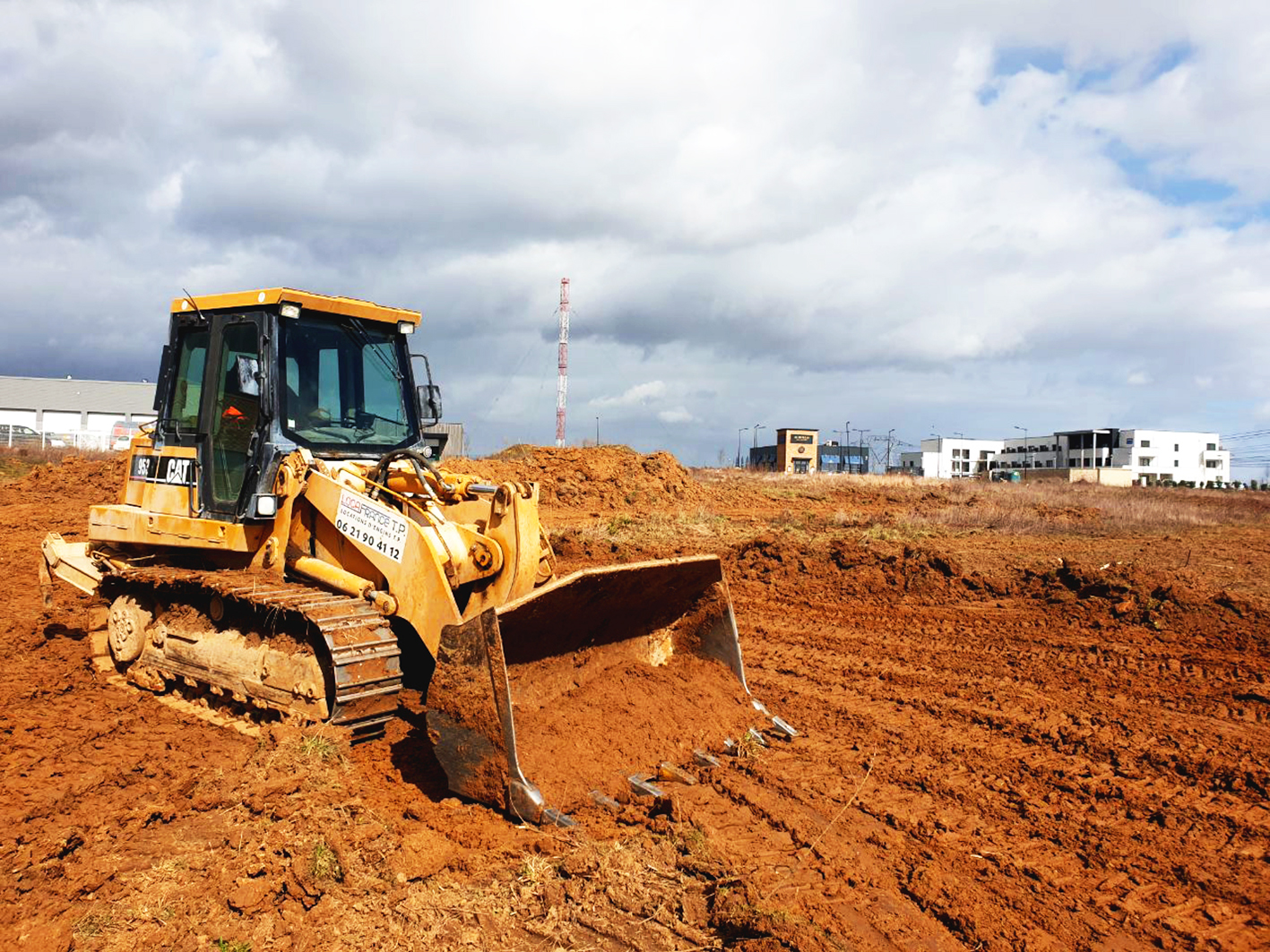 bulldozer chantier