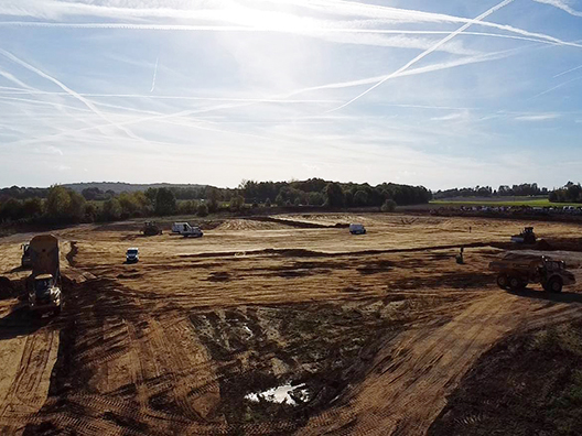 chantier terrassement à allone